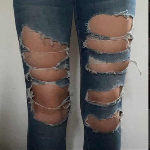 Ripped Skinny Jeans Bluenotes Denim 